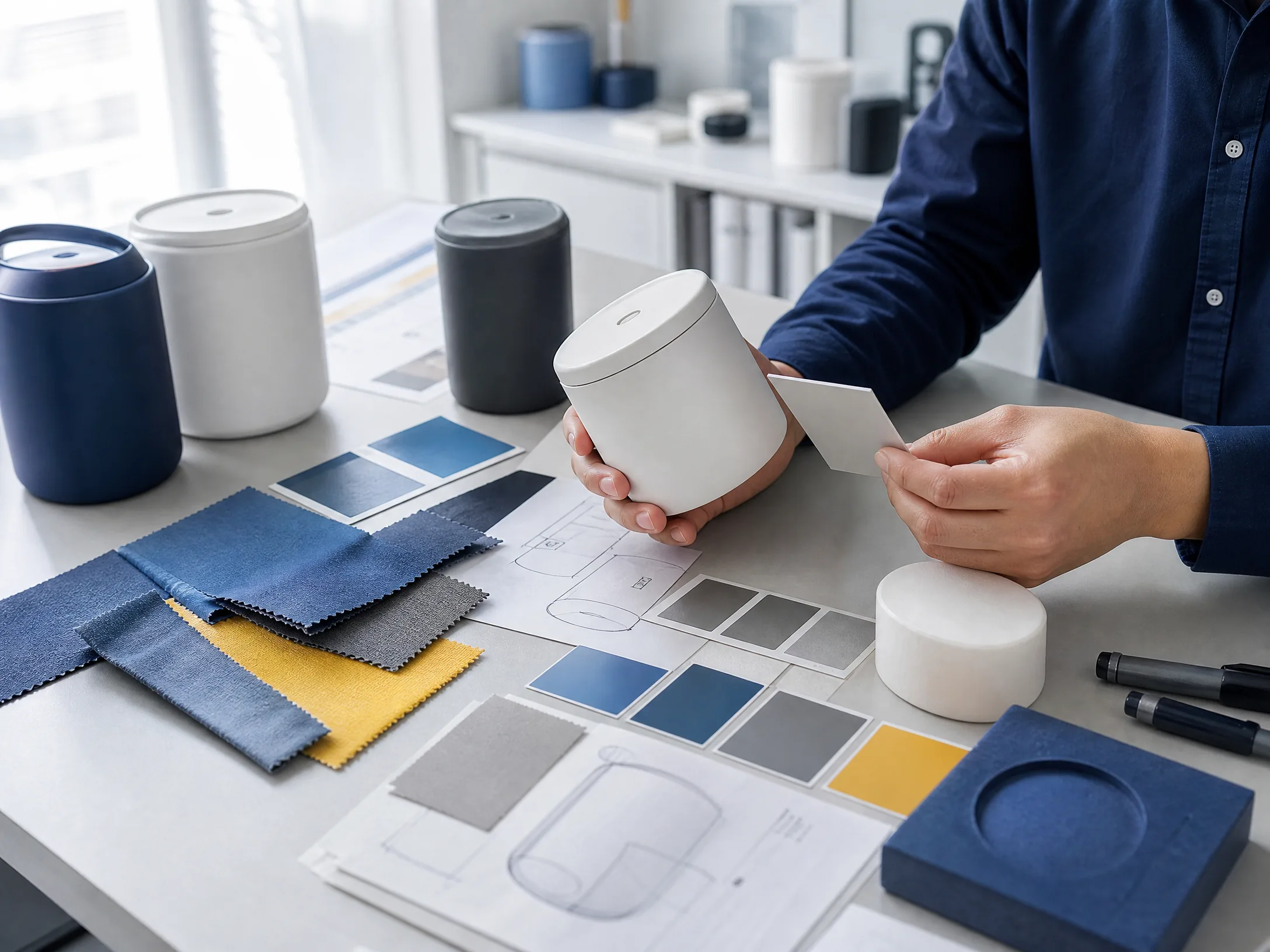 Product development materials, prototypes and sample review